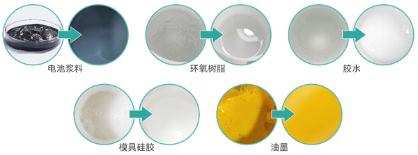 真空攪拌脫泡機攪拌脫泡前后效果圖 真空攪拌脫泡機攪拌脫泡前后效果圖